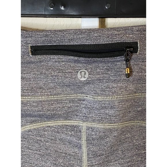 Lululemon Speed Up Tight 28" Inseam Leggings Heathered Black Size 8 - Picture 4 of 7